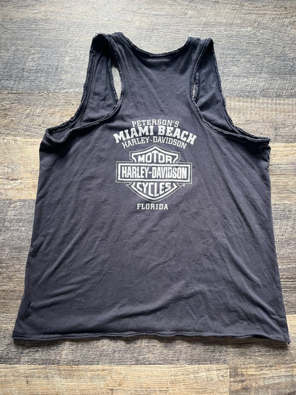 Harley-Davidson Gold Crystal Racerback Gray Tank Top 100% Cotton 3XL - Picture 2 of 3